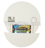DC3V battery operated carbon monoxide detector with MCU processing and test & hush button