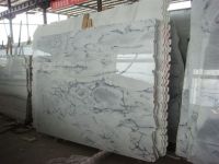 landscape crystal white marble slab