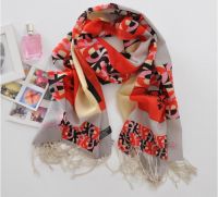 Sell color stip wool fleece scarves wholesale price