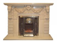 stone marble fireplace