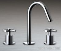 Sell 3 pcs double handles bathtub faucet