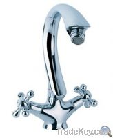 Sell double lever kitchen faucet