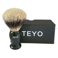 TEYO Original Two Band Fine Badger Hair Shaving Brush of Resin Handle With Gift Box Packed Perfect for Wet Shave