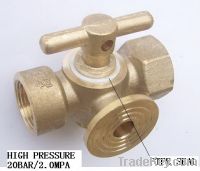 Sell  brass plug cock for pressure gauge