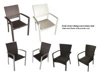 Rattan dining/conversation chair