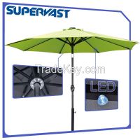 LED solar powered martket umbrella