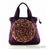 Sell folk rose flower handbag