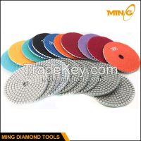Sell abrasive flexible diamond  polishing pads used on angle grinder for granite and marble ( wet use )