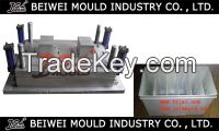 Plastic car battery container mould