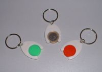 Sell plastic trolley coin keychain