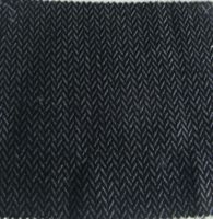 herringbone wool fabric/black