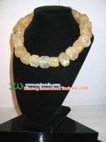 Sell natural gem stone bead precious stone bracelets rings