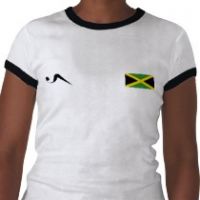 052 U Seet Jamaica Flag Ringer T Shirt