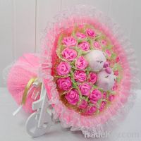 Sell Sweet moment love piggies Plush Bouquet - Pink