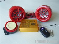 motorcycle music speaker with alarm system