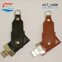 Sell Swivel leather USB Flash Drive memory stick/disk