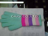 Sell full figner knitted glove 03