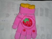 Sell full figner knitted glove 04