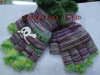 Sell half finger knitted glove 02