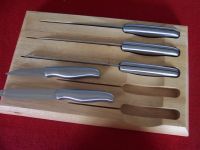 Sell 6pcs knife set with woodblock