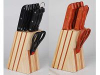 Sell 10pcs kitchen knife set with woodblock