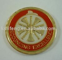 Gold military coin