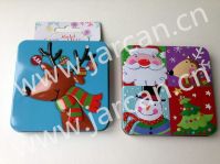 Christmas Gift Tin Box, Xmas Gift Card Holder, Mini Storage Tin Can