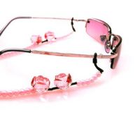 Glasses and Pink Bead Spectacle Chain
