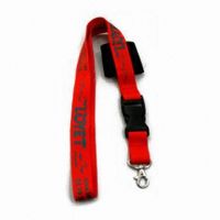 Customized Polyester Lanyard with Mobile Holder - INQ616