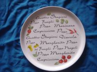 Sell Stoneware Pizza Plate with Decal