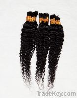 100% deep curl brazilian human hair bulk for braiding hair