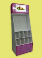 Cardboard POP display with integrated LCD media player