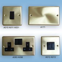 Sell A010 A171 A096 A013 Pressed Satin Brass Switch and Socket