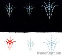 Sell Multi-colors reflective iron-on transfer printing logo labels