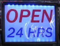 Sell open 24hrs sign