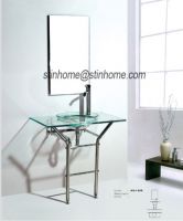 Sell glass bath vanity set, bathroom sets