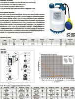 Sell SPP-250F SUBMERSIBLE PUMP
