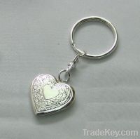 Sell heart shape locket keyring KC-029-2011