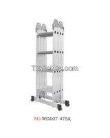 multipurpose aluminum foldable ladder 4x4steps 16rungs