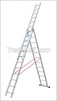 universal extension aluminium ladders 3x12steps