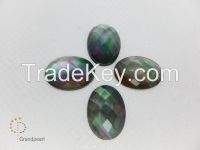 Marvelous luster reflection #22 3x18mm Oval Black MOP 2