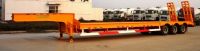 Sell low flatbed semi trailer with 3 axles