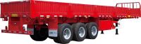 Sell side wall semi trailer with 3 axles