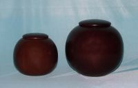 Sell wooden urns ball shape