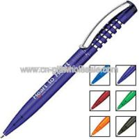 Spring clear ball pen