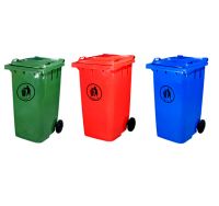 plastic garbage bin, garbage can, rubbish bin, rubbish can
