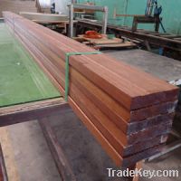 Sell outdoor flooring keruing wood S4S E4S antiskid profile