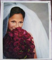 Sell  portrait painting, pet, wedding painting, photo handpainting