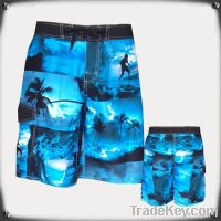 Sell 100% polyester printed men's board shorts