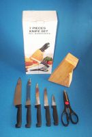 Sell 7pcs Kitchen Knife Set with Wood Block (CK-268)